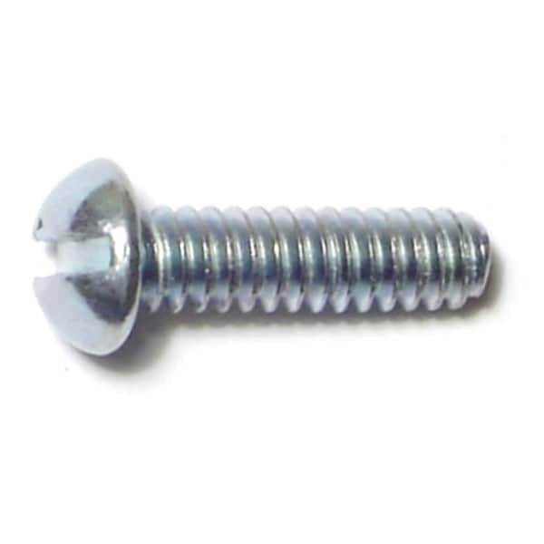 Midwest Fastener 1/8" x 1/2 in Slotted Round Machine Screw, Zinc Plated Steel, 75 PK 61381 - main